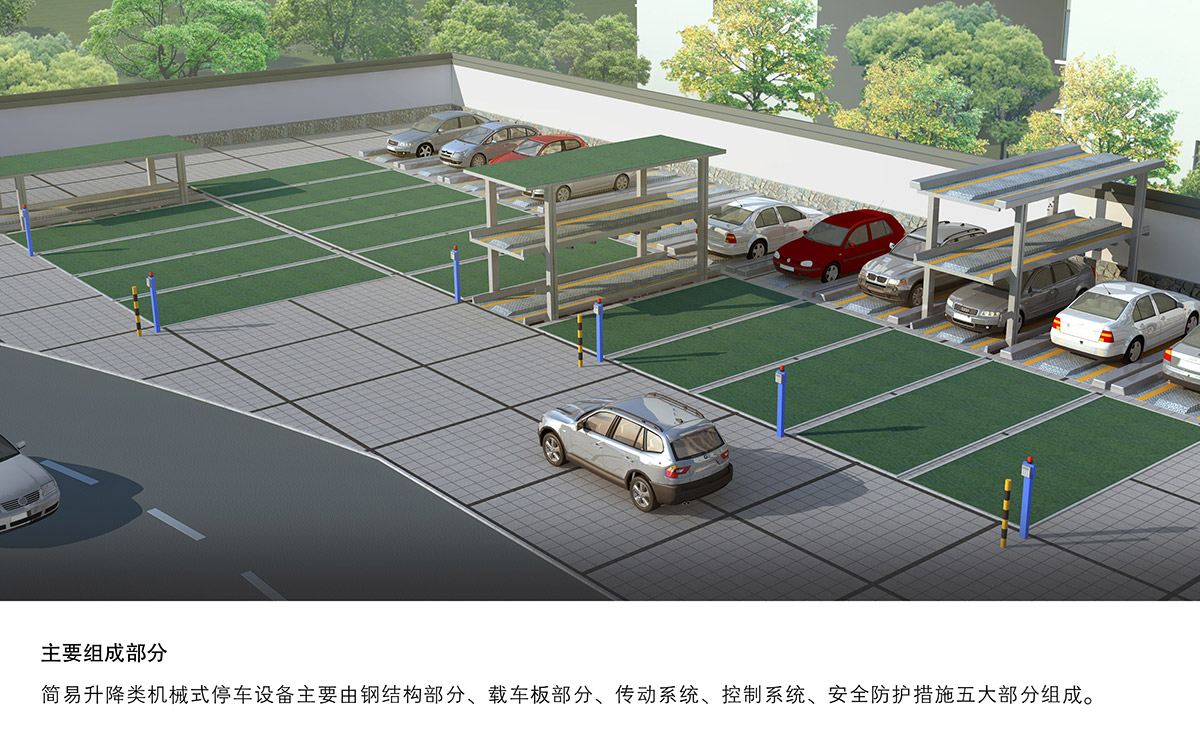 成都PJS2D1正一負一地坑簡易升降立體停車設備主要組成部分.jpg