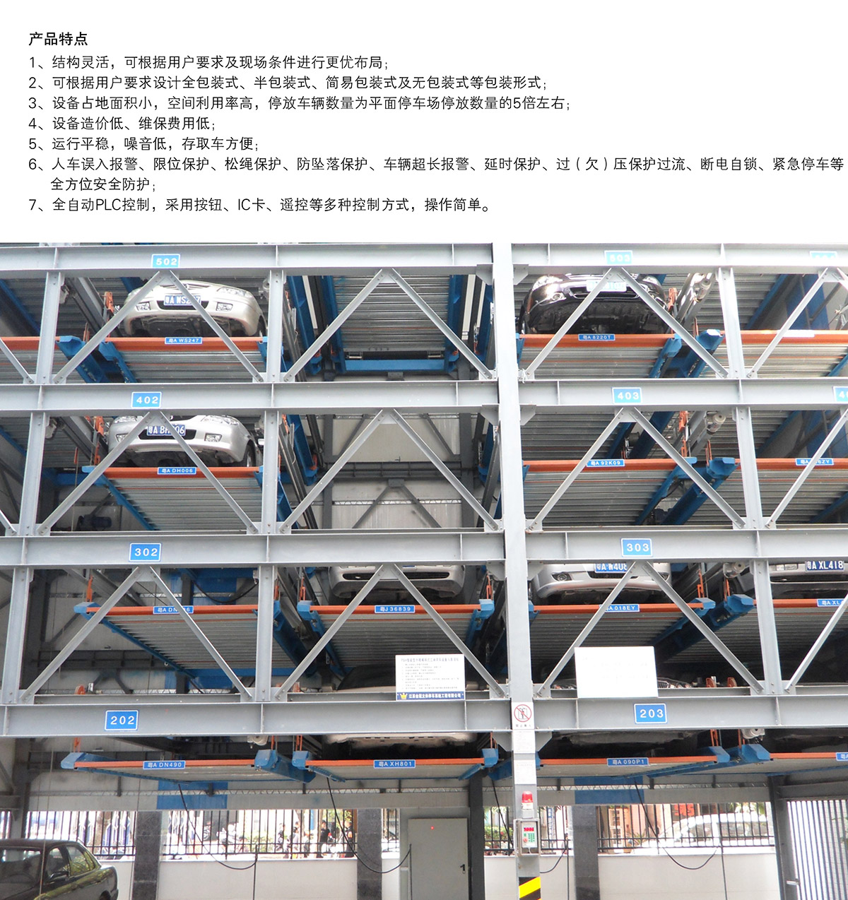 成都負一正三地坑PSH4D1四層升降橫移立體停車設備產品特點.jpg