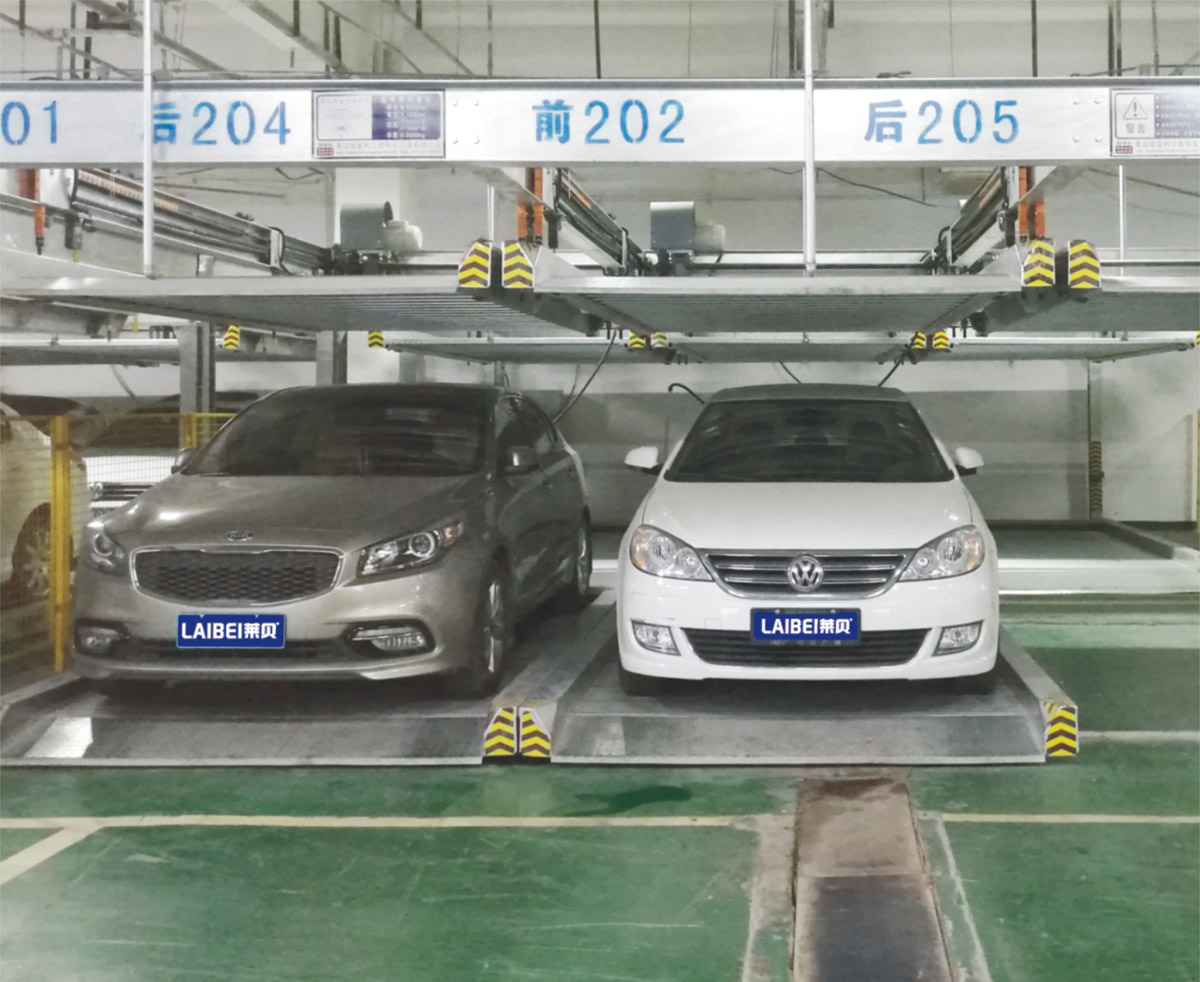 麗江市PSH2重列式二層升降橫移立體停車設(shè)備